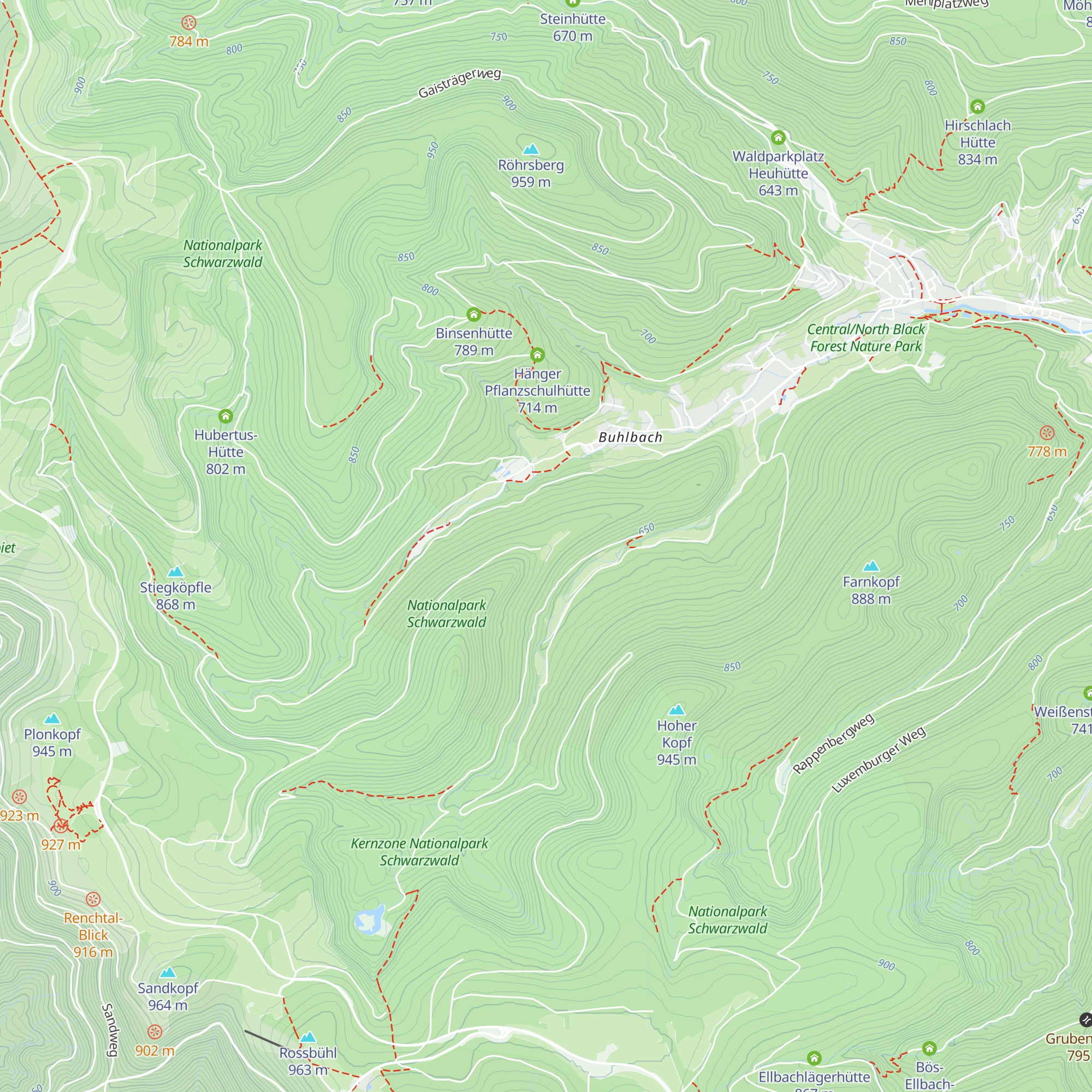 Lichtengehren-Hütte map