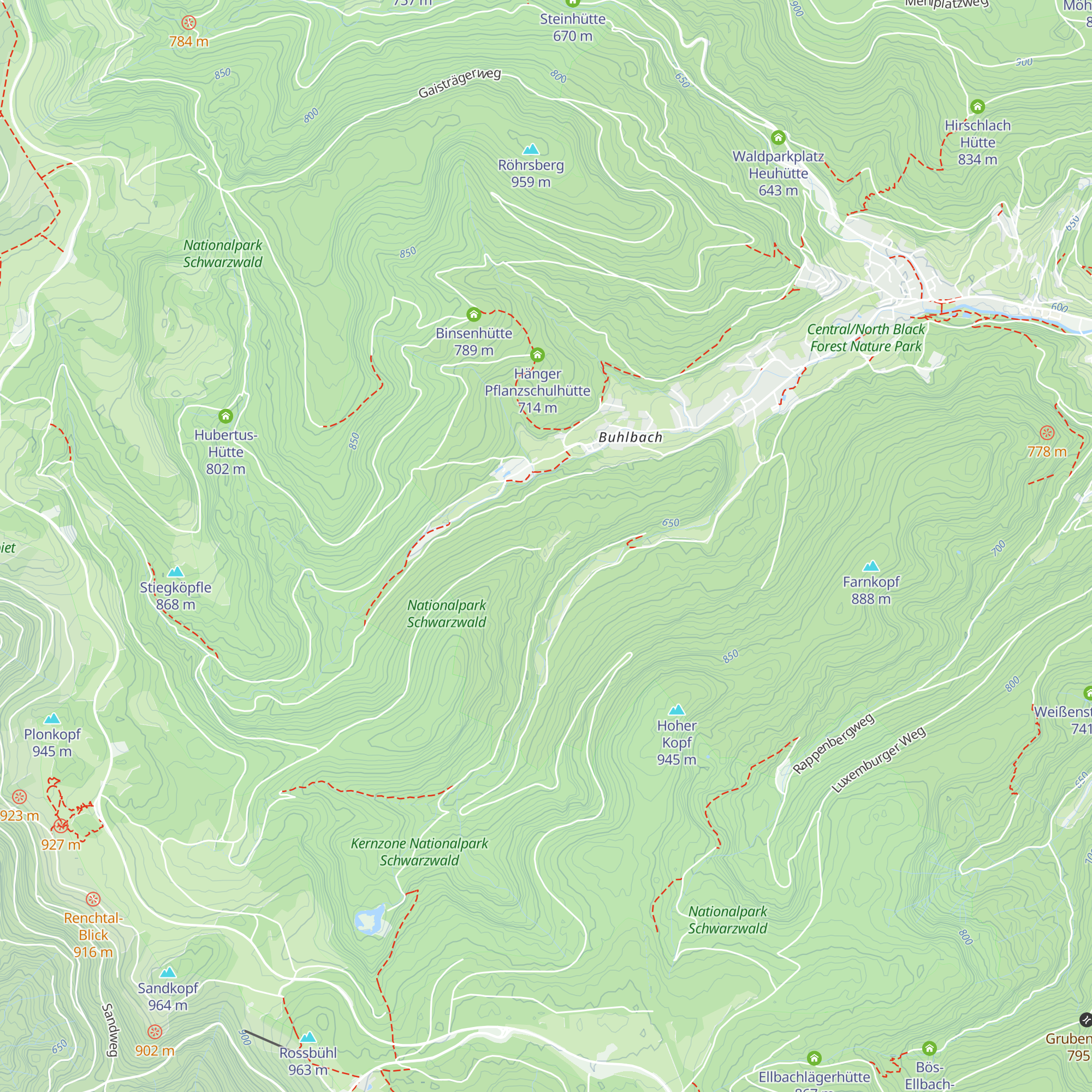 Lichtengehren-Hütte map