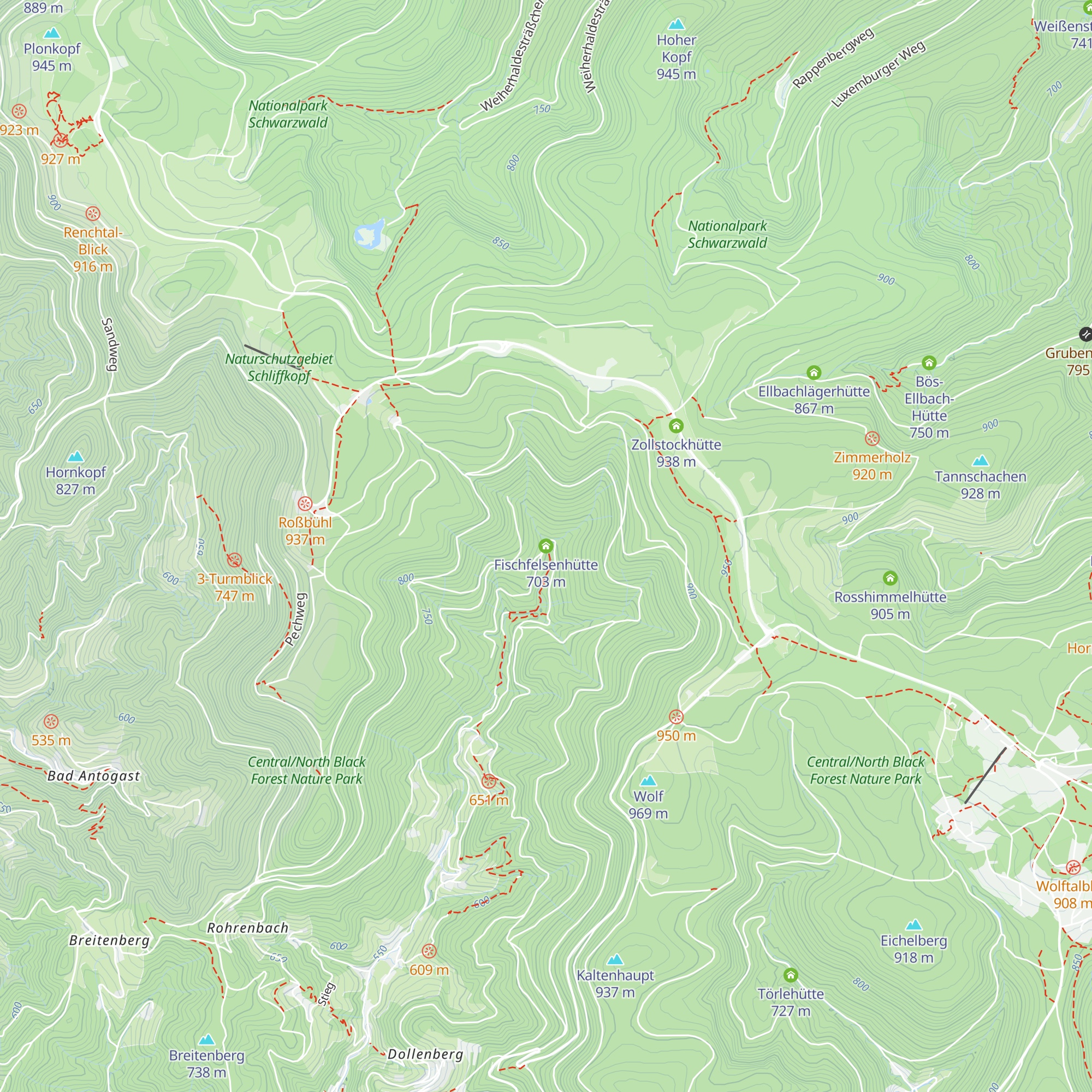 Fischfelsenhütte map