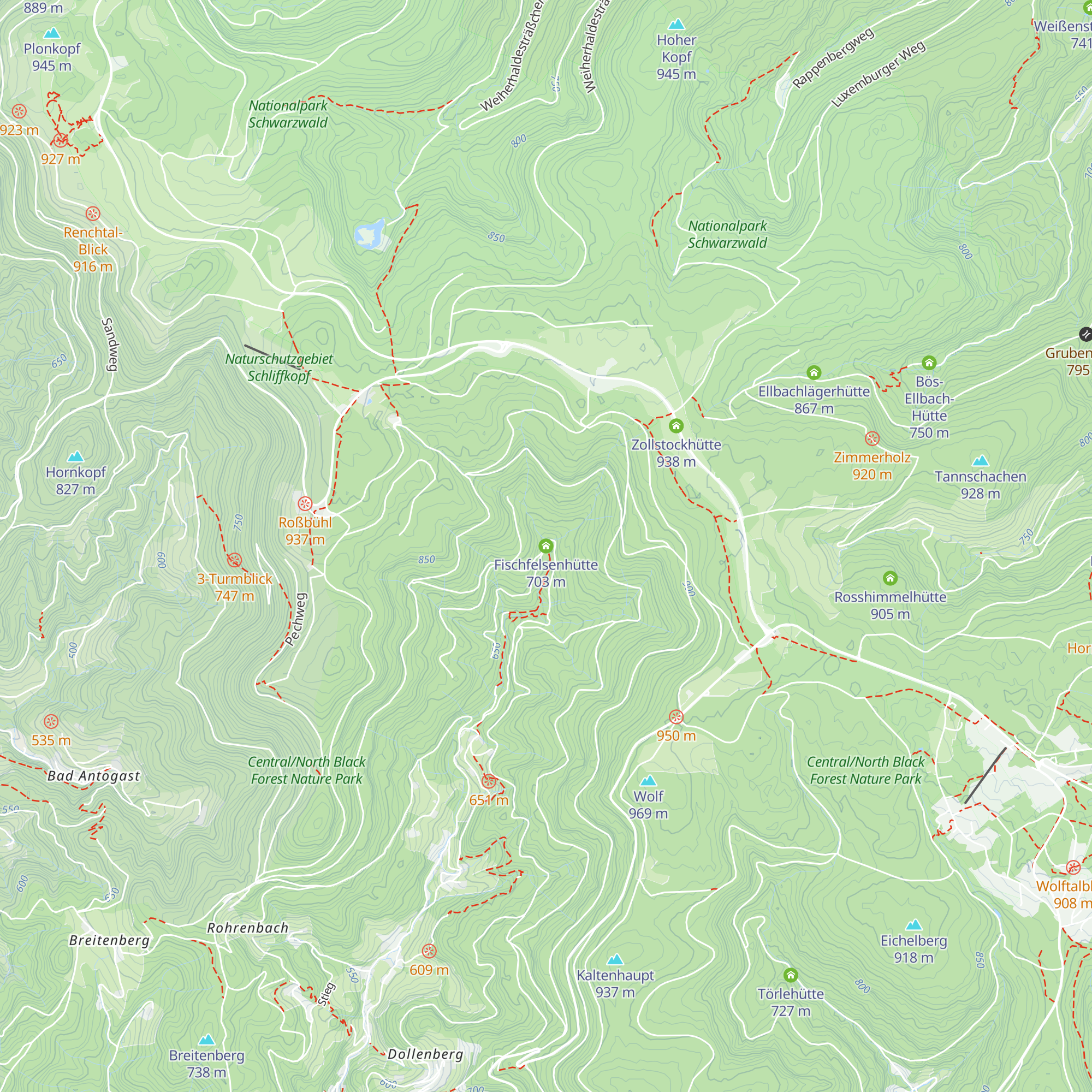 Fischfelsenhütte map