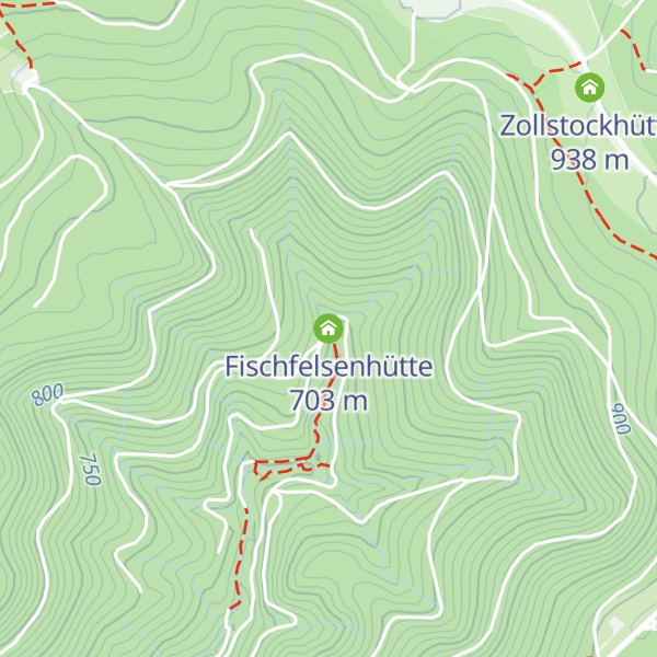 Map of Fischfelsenhütte