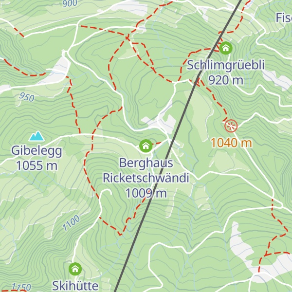 Map of Berghaus Ricketschwändi