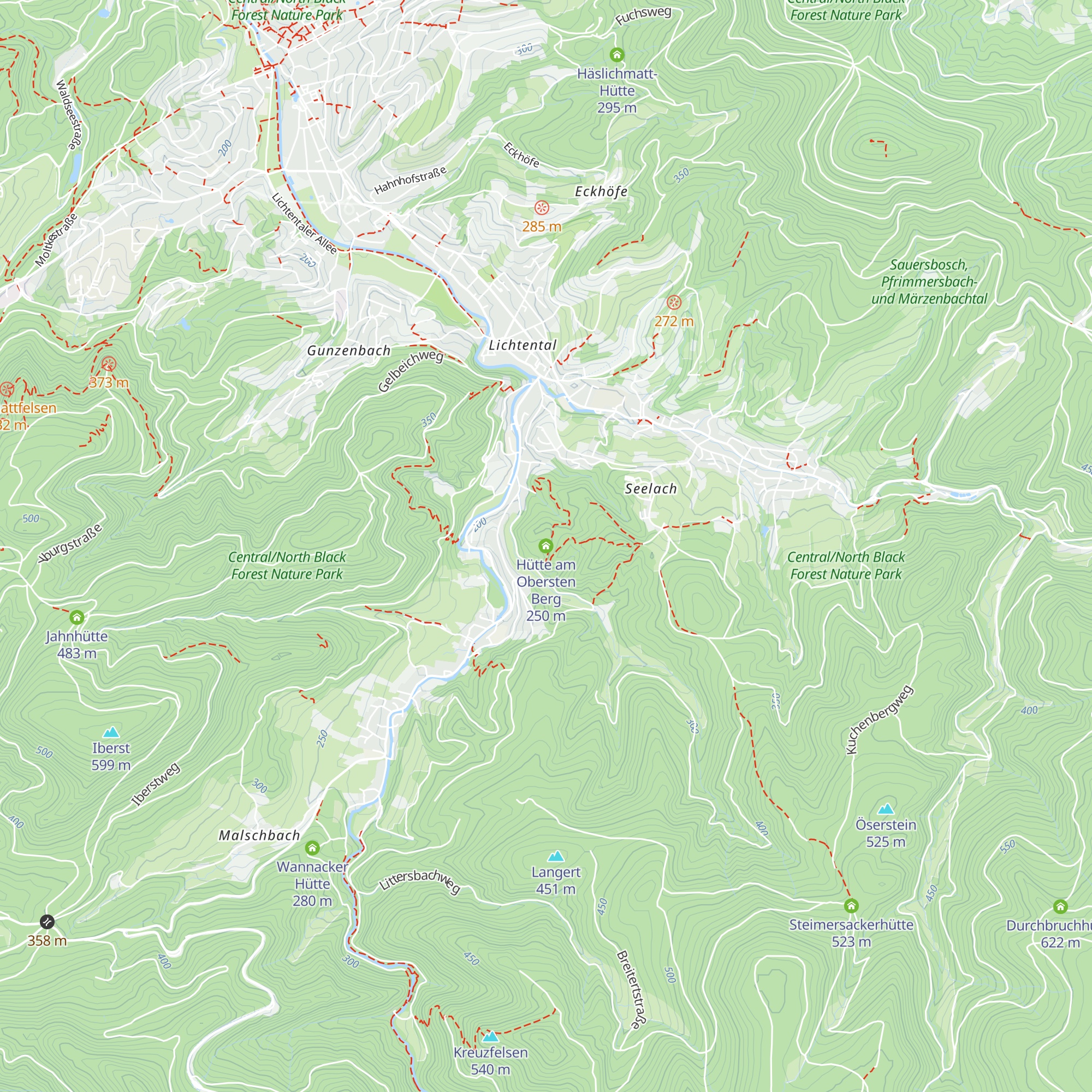 Hütte am Obersten Berg map