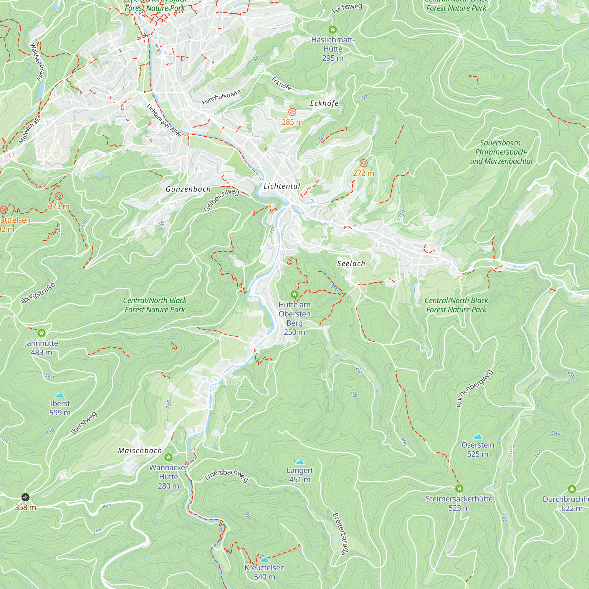 Hütte am Obersten Berg map