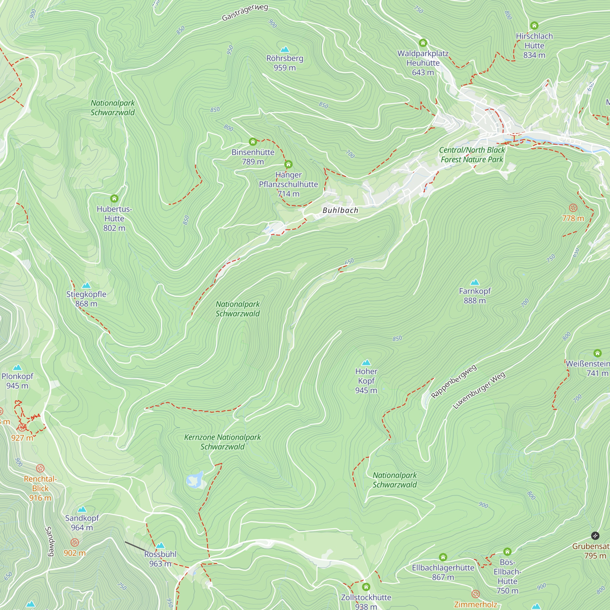 Gnadenhütte map