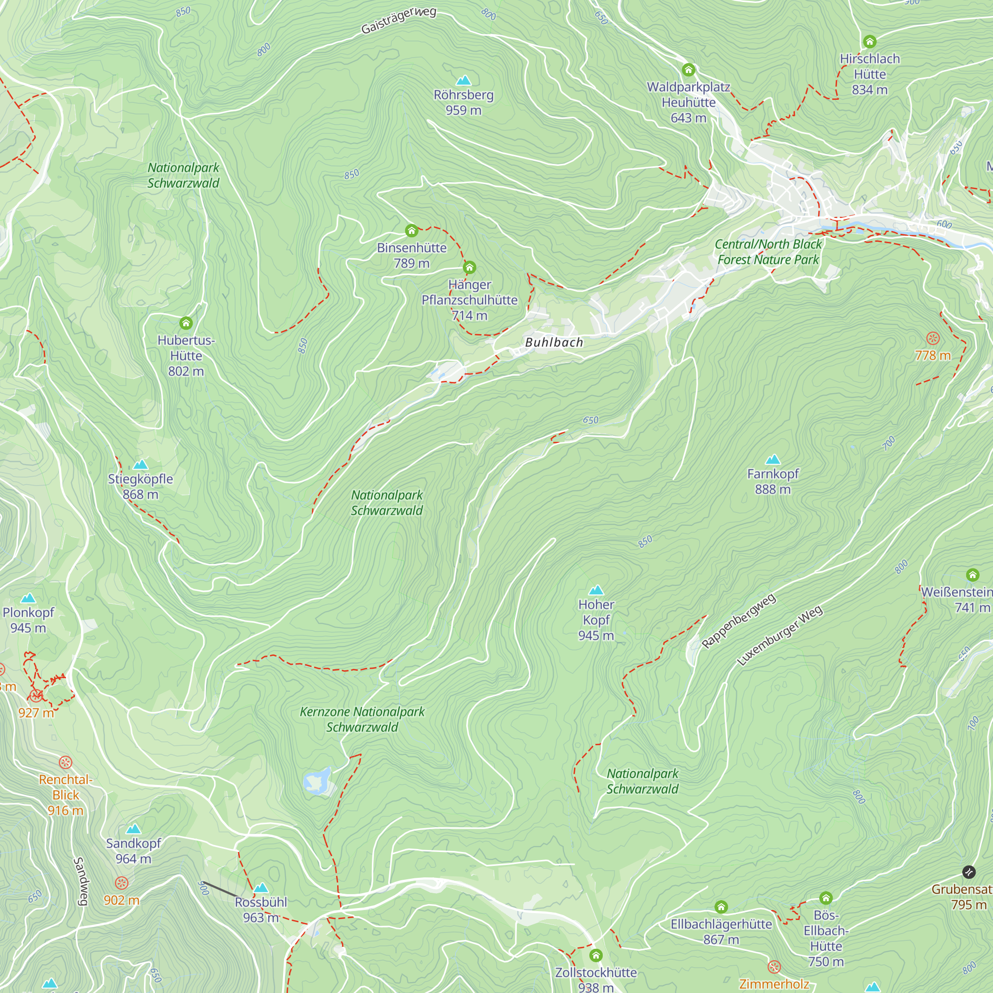 Gnadenhütte map