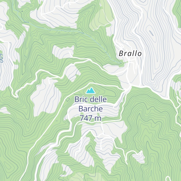 Map of Bric delle Barche