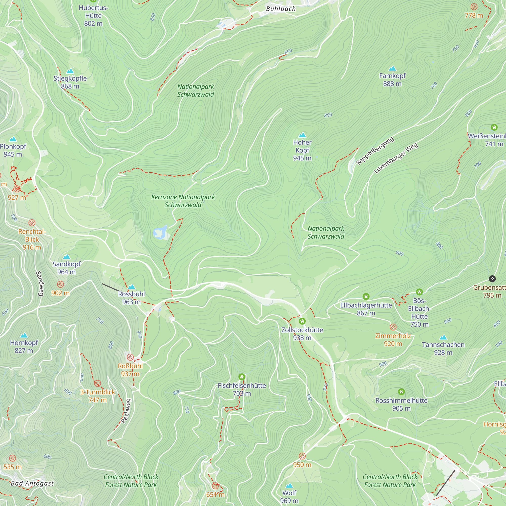 Rosshütte map
