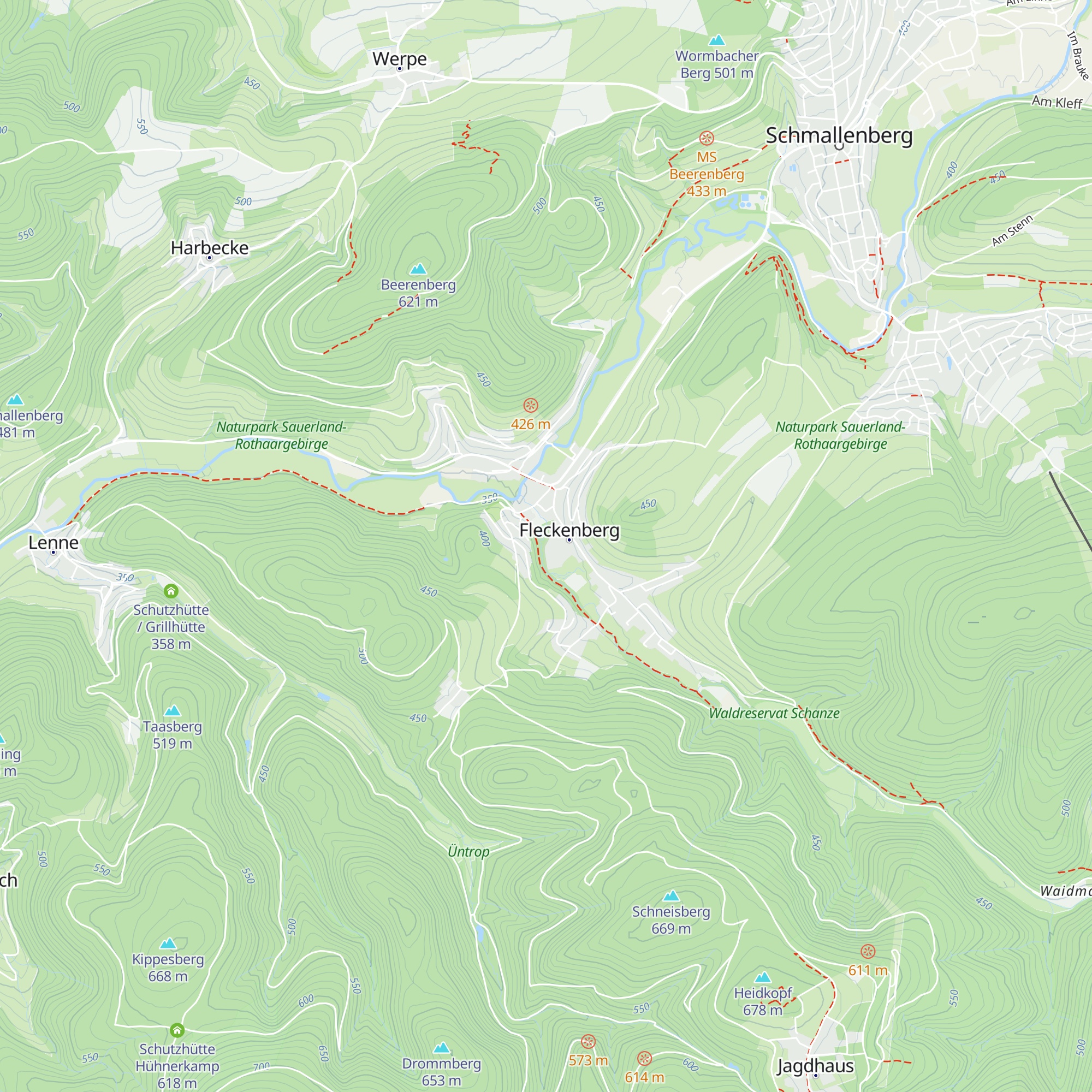 Günni's Hütte map