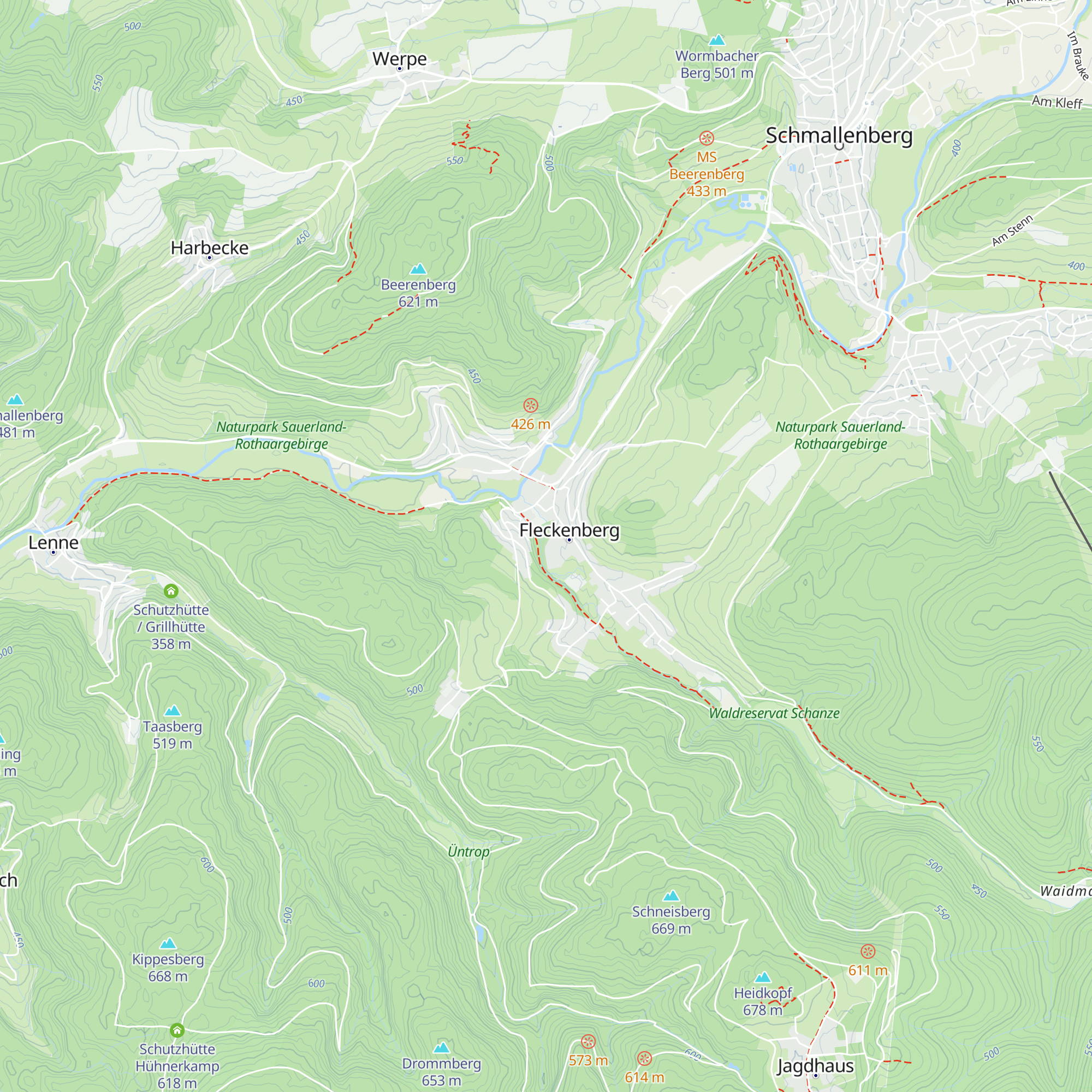 Günni's Hütte map