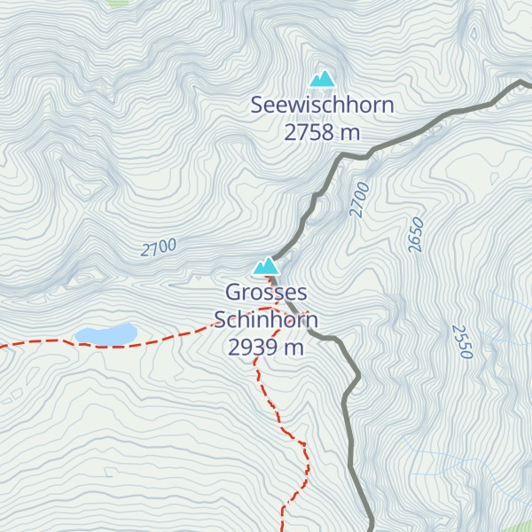 Map of Grosses Schinhorn