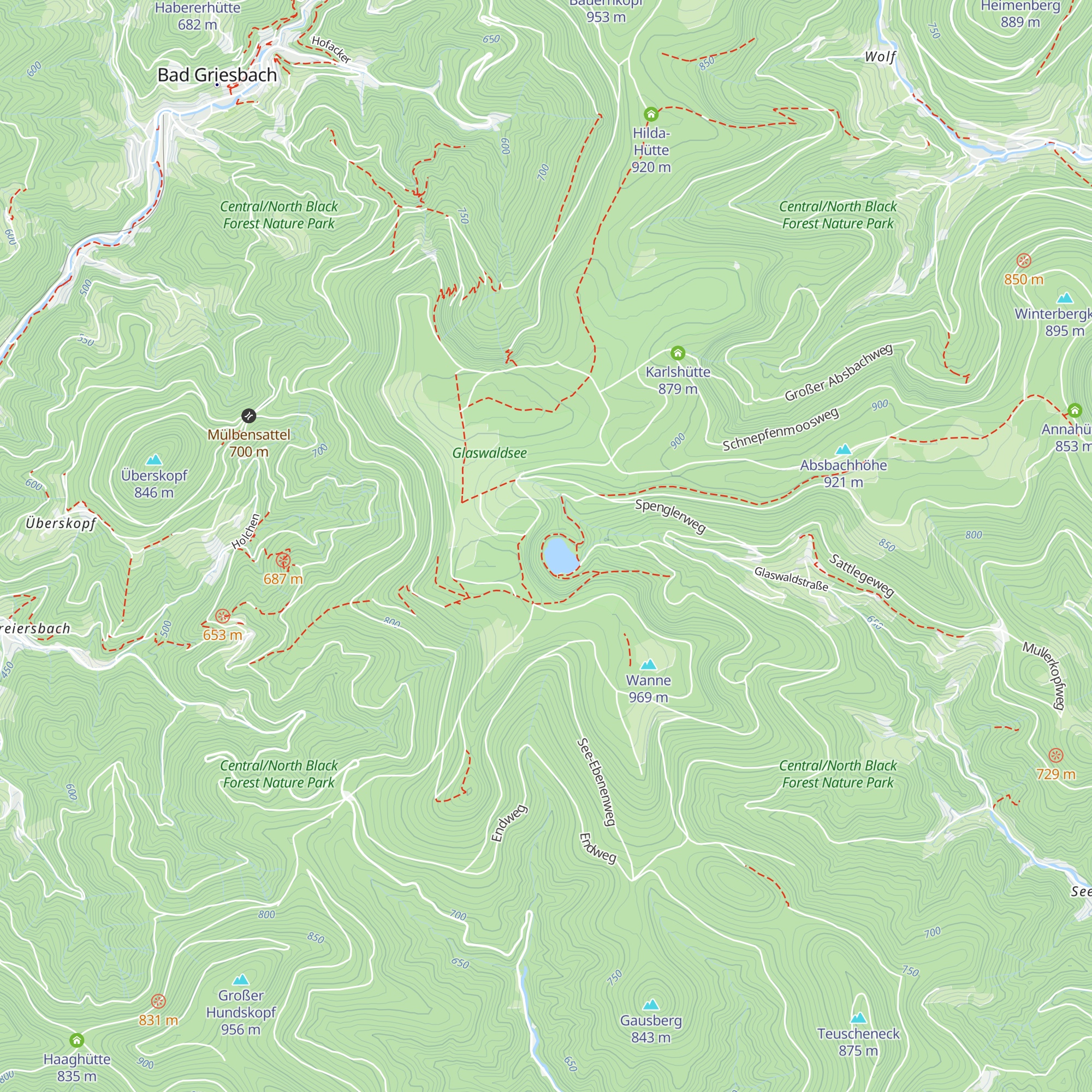 Seehütte map