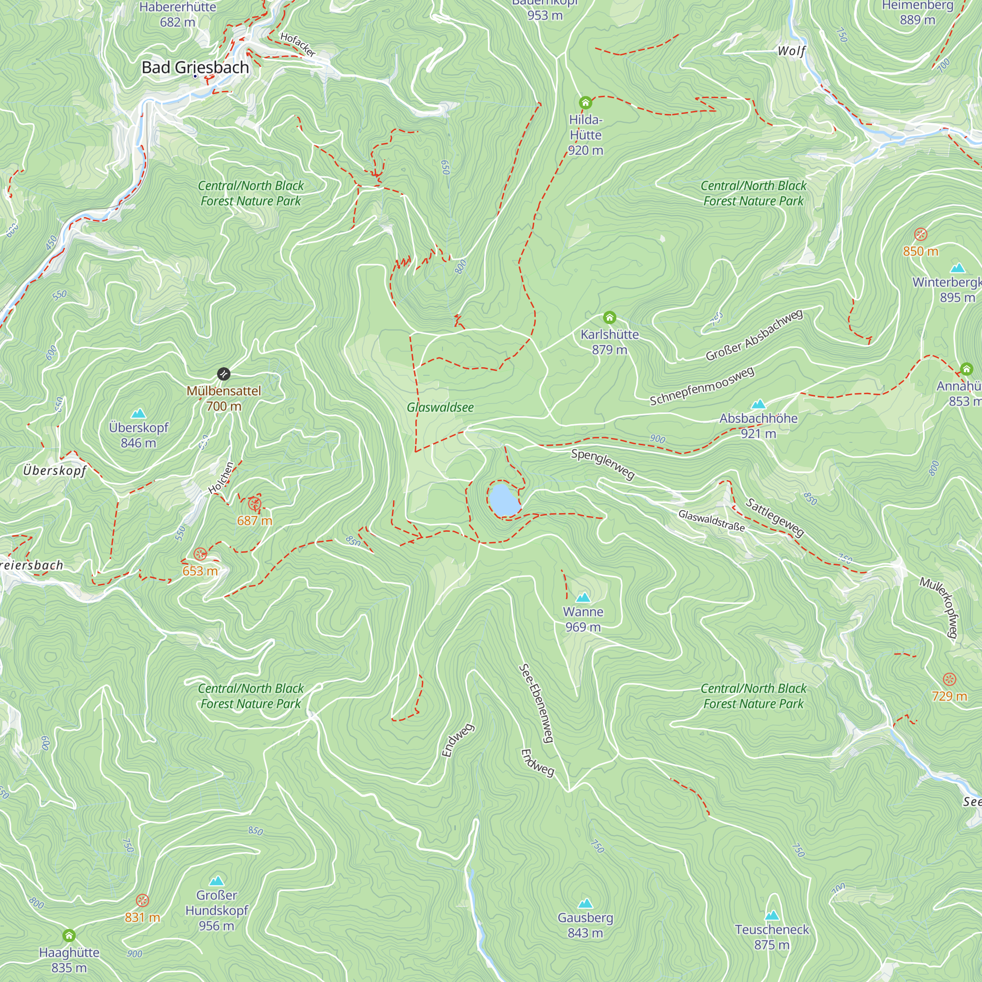 Seehütte map