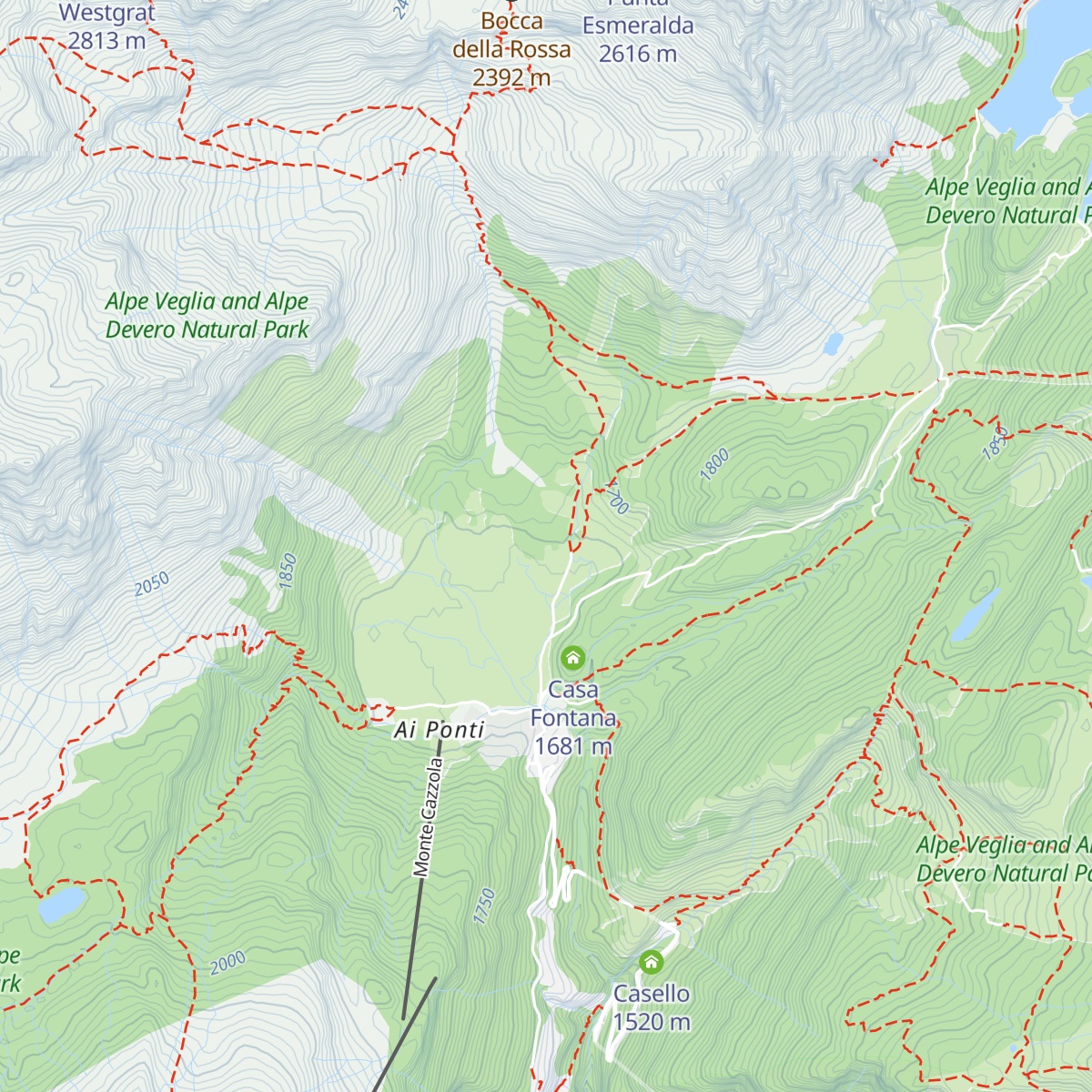 Rifugio CAI Enrico Castiglioni map