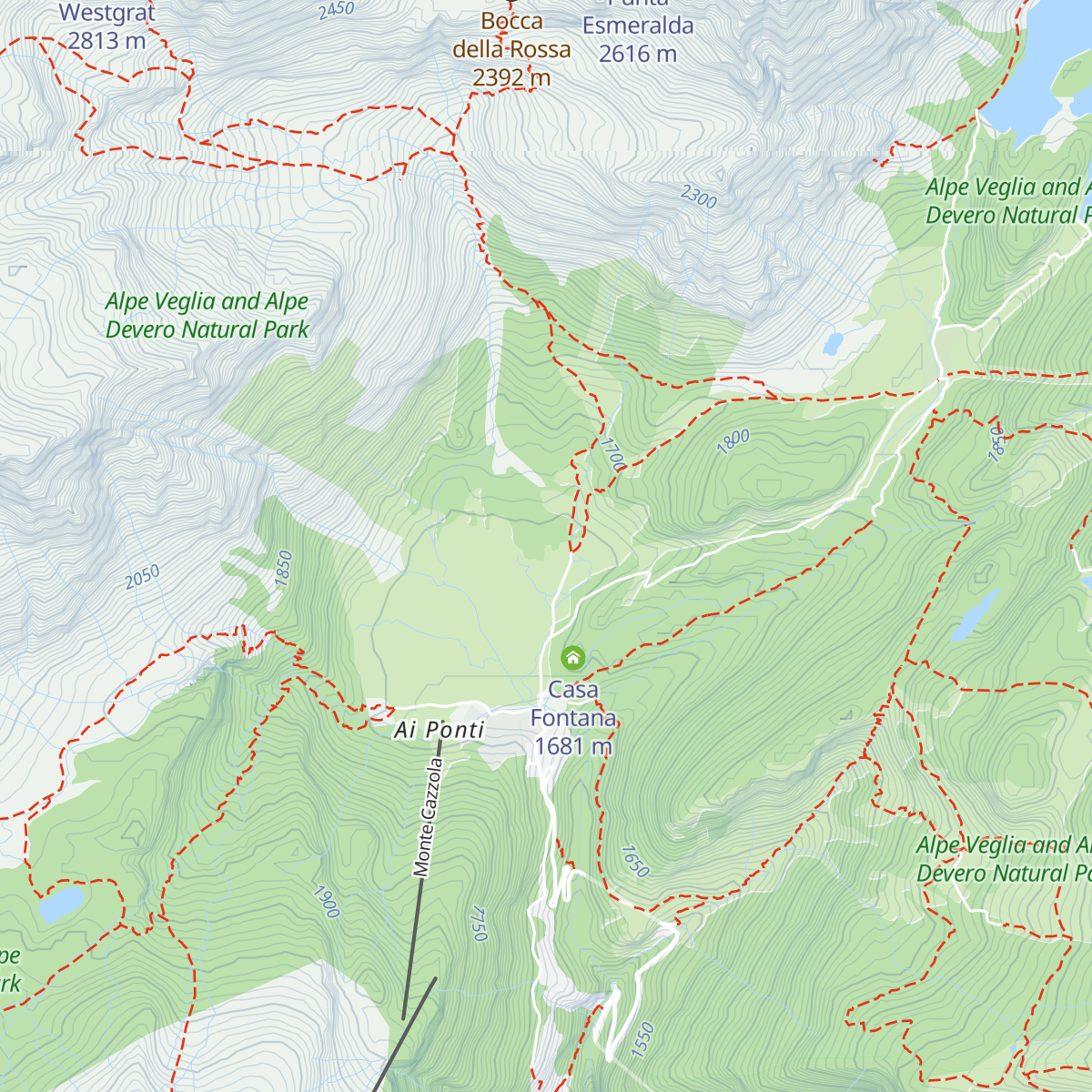 Rifugio CAI Enrico Castiglioni map