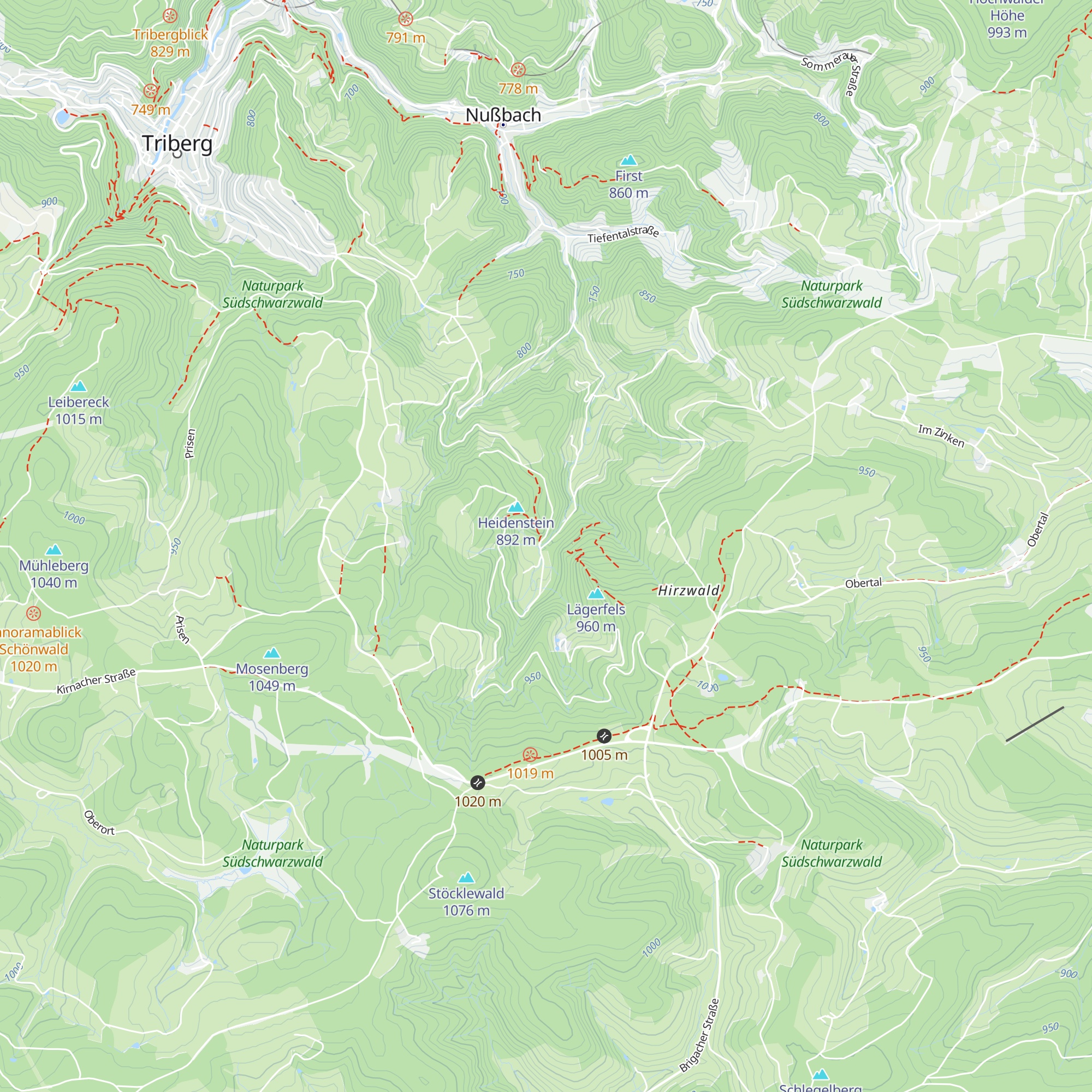 Schwenninger Hütte map