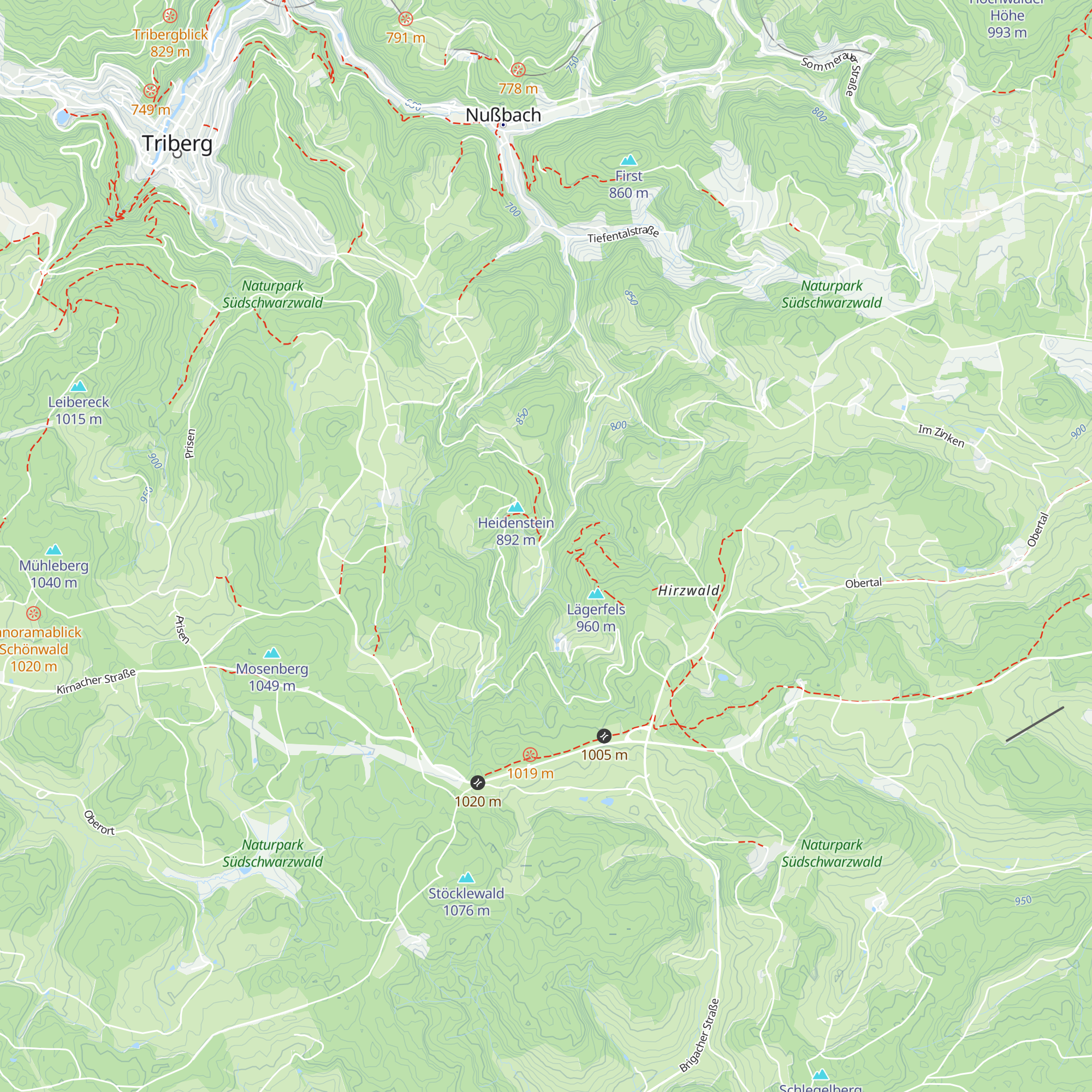 Schwenninger Hütte map