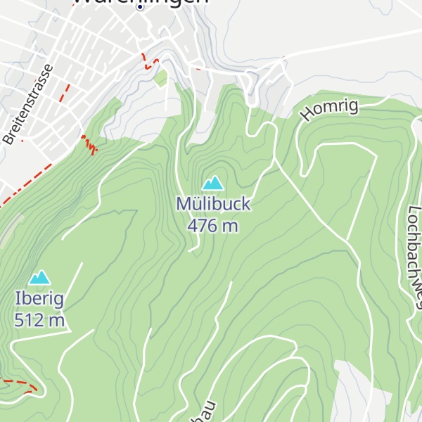 Map of Waldhütte Würenlingen
