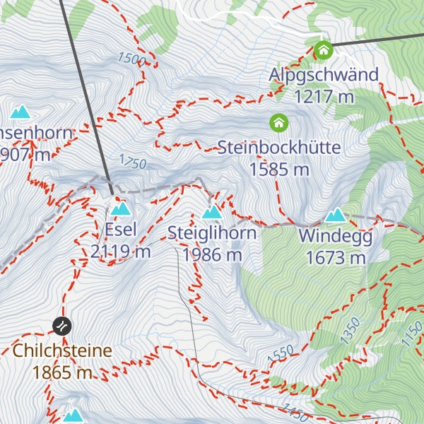 Map of Steiglihorn