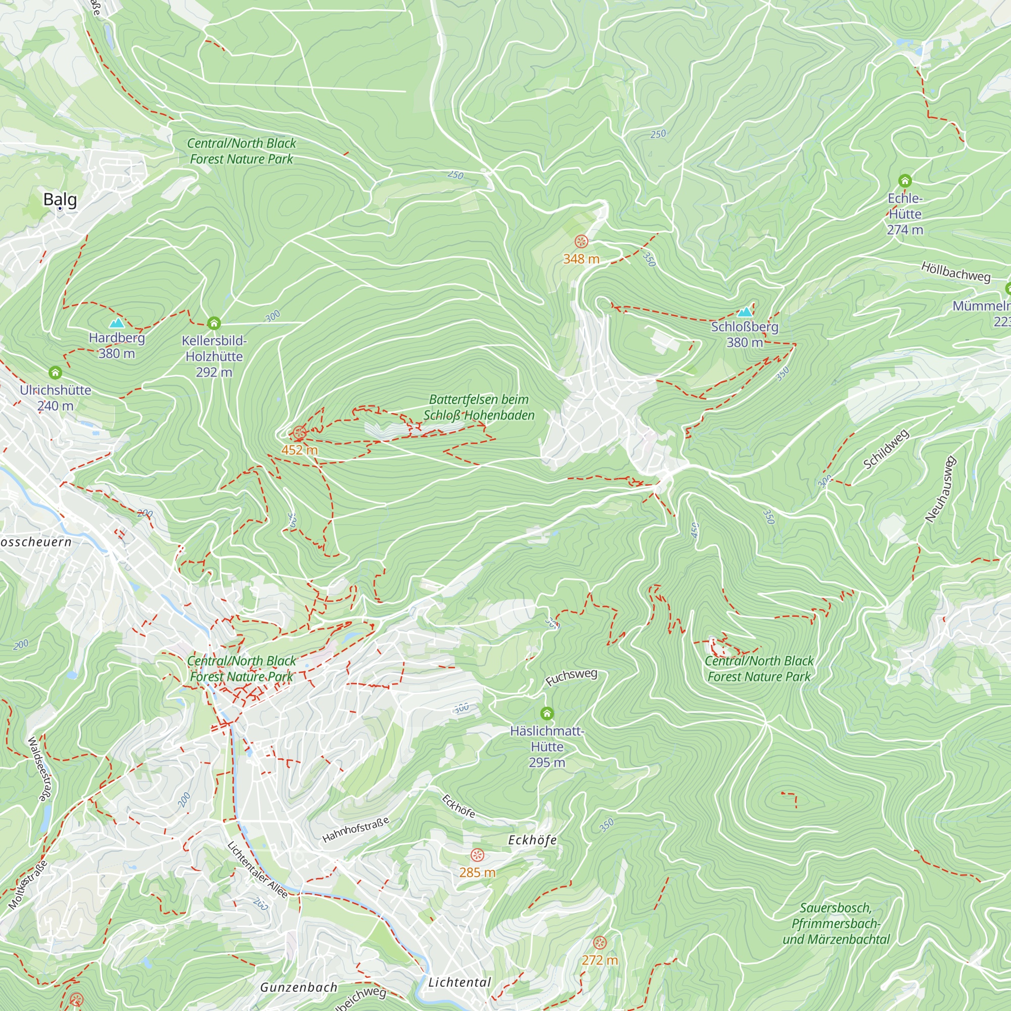 Steinwaldhütte map