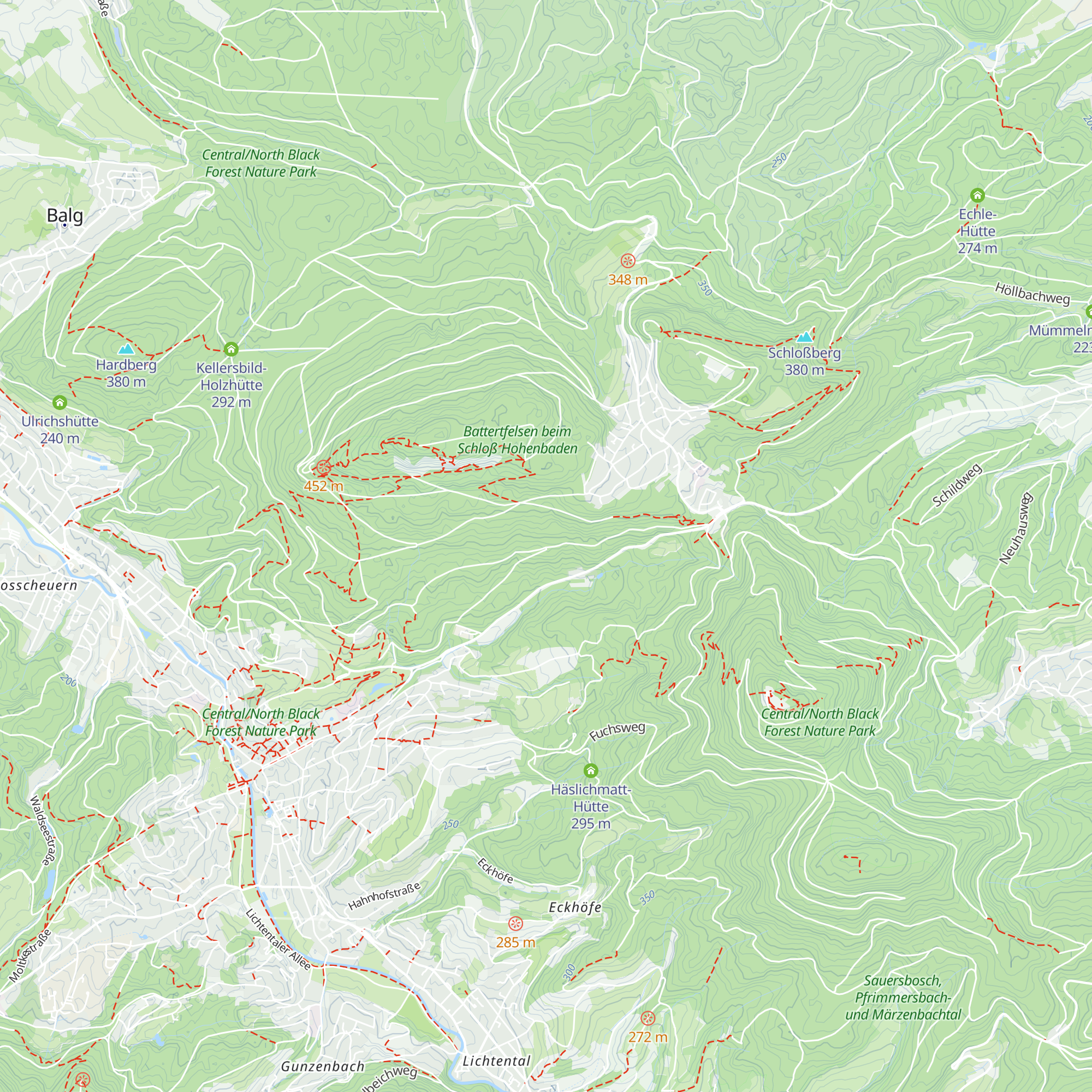 Steinwaldhütte map