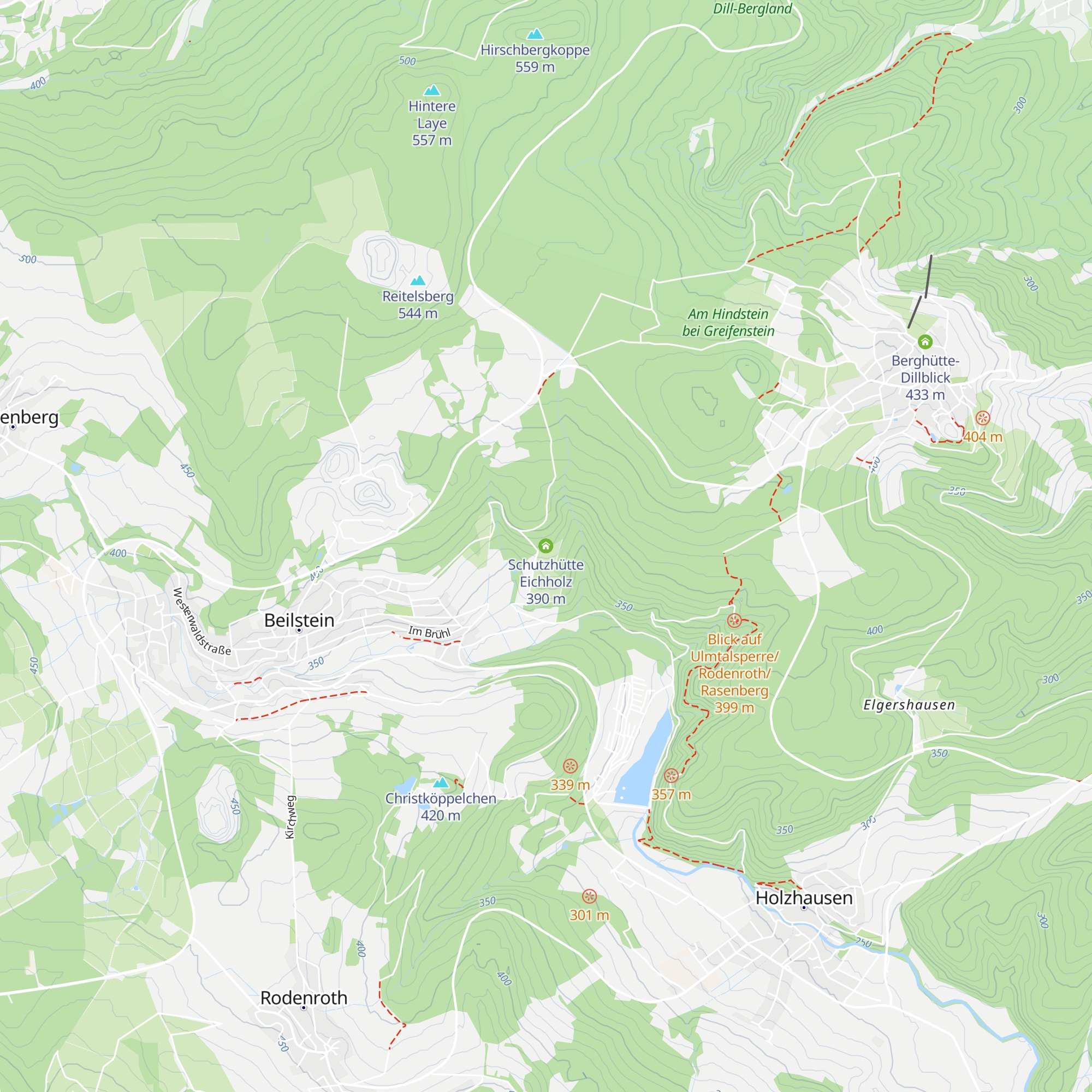 Schutzhütte Eichholz map