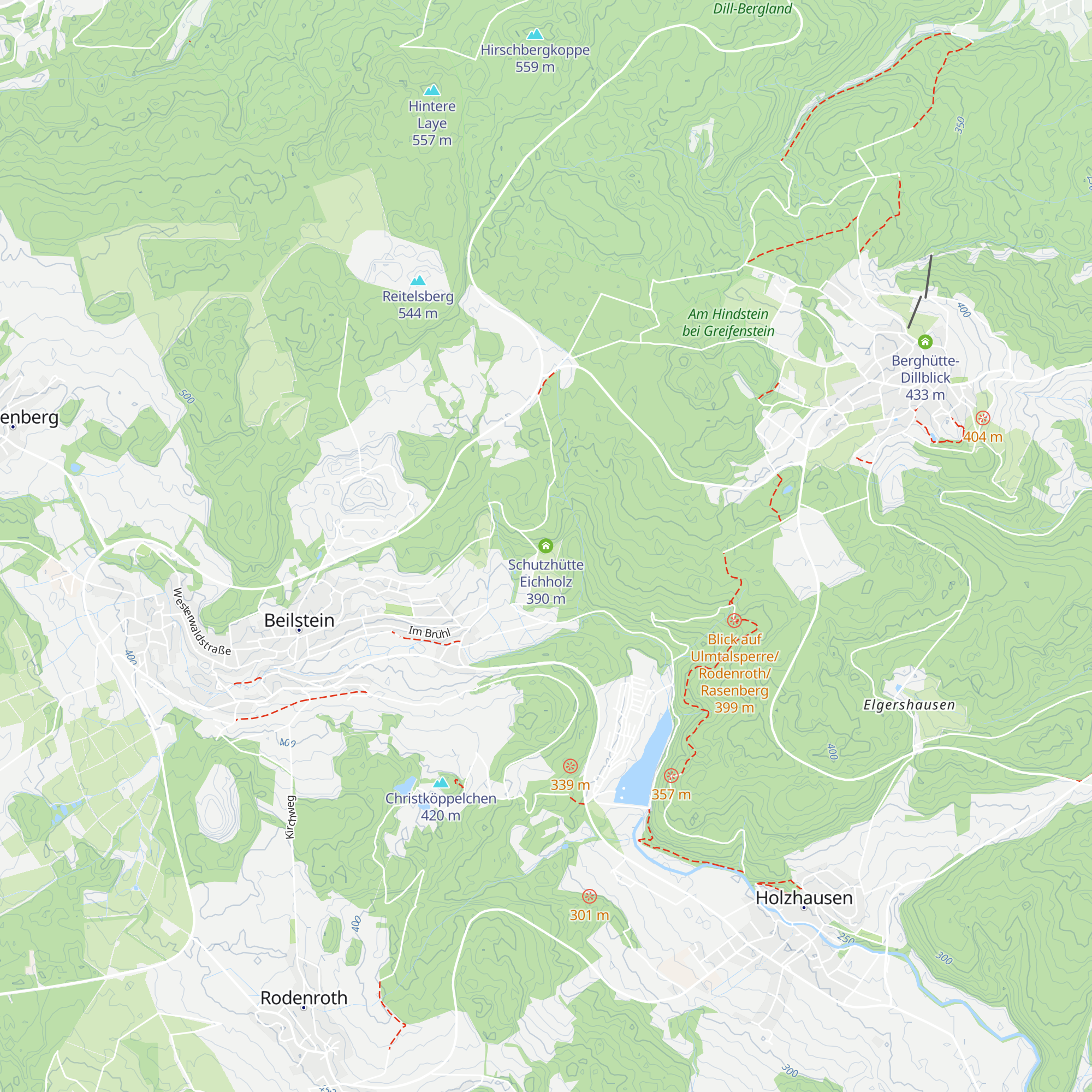 Schutzhütte Eichholz map
