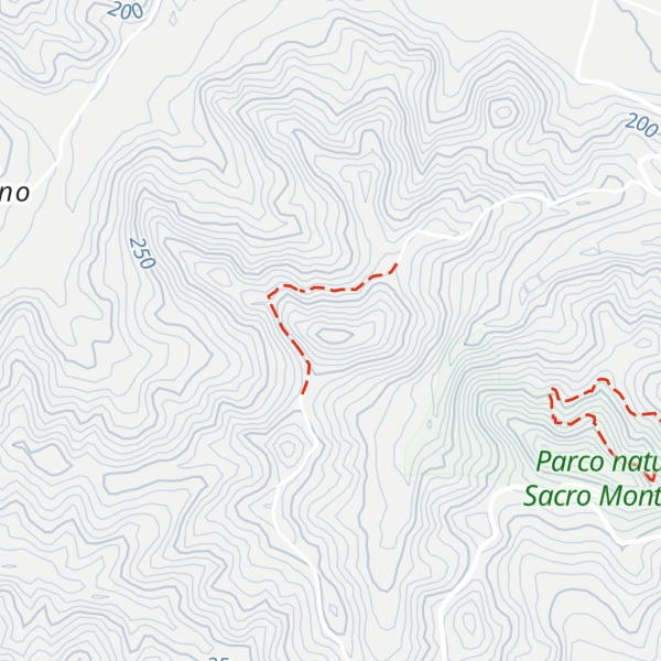 Map of Bric Castelvelli