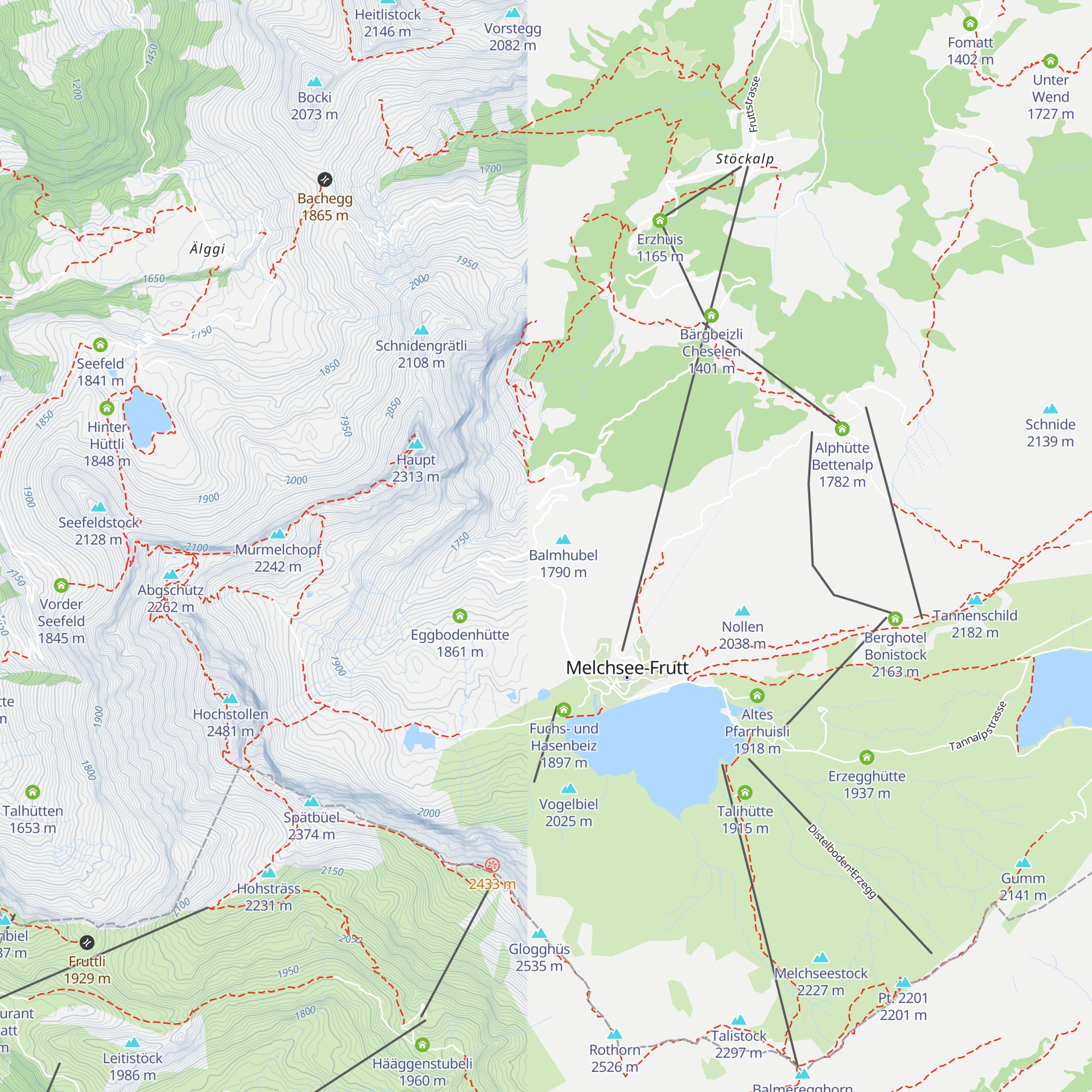 Balmhütte map