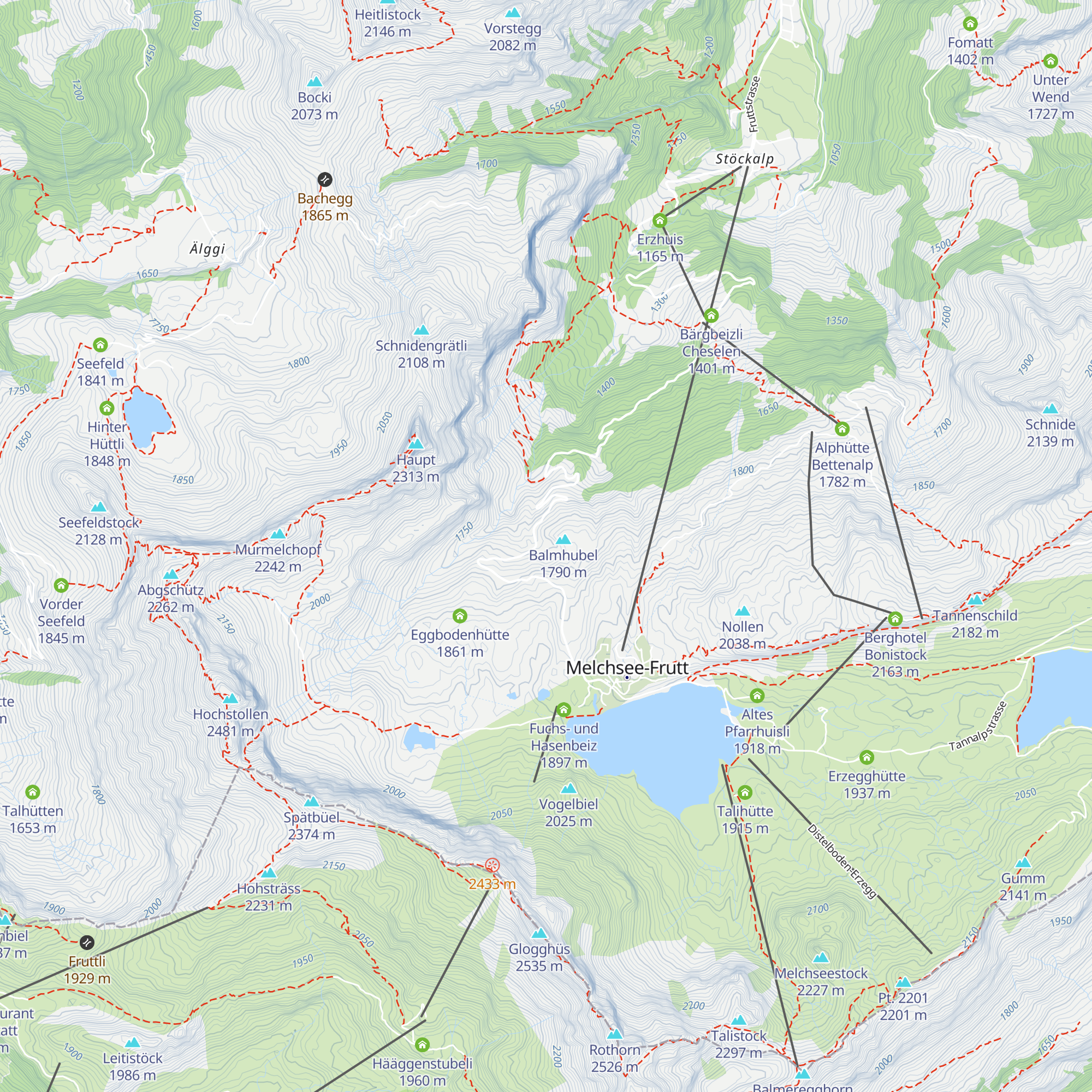 Balmhütte map