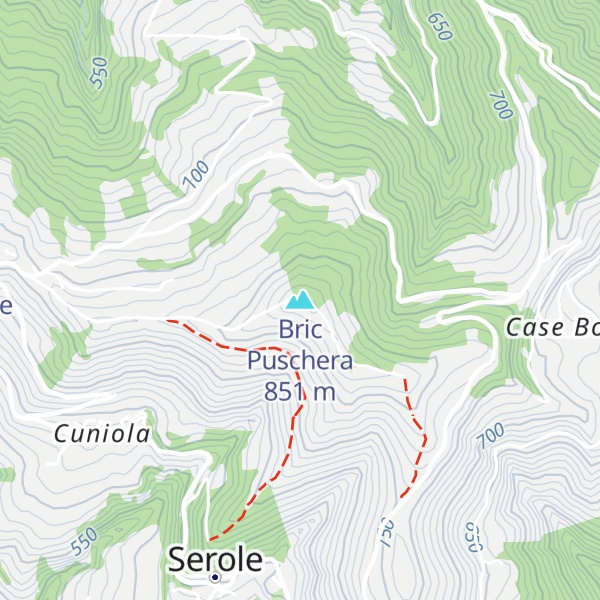 Map of Bric Puschera