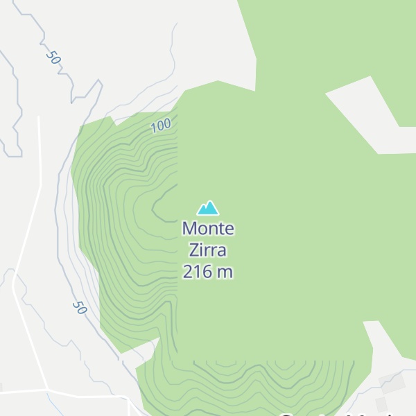 Map of Monte Zirra