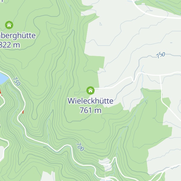 Map of Wieleckhütte