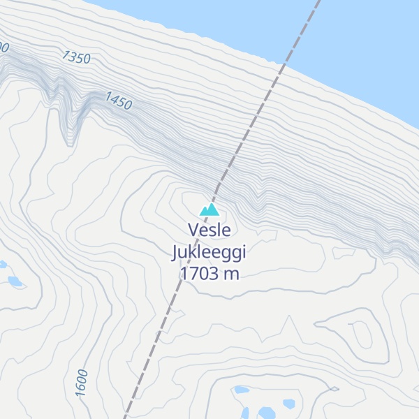 Map of Vesle Jukleeggi