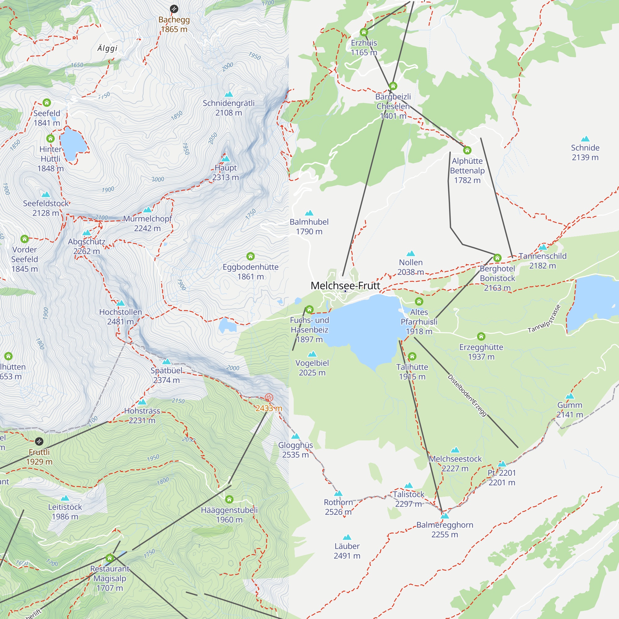 Fuchs- und Hasenbeiz map