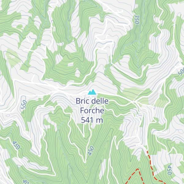 Map of Bric delle Forche
