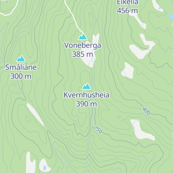 Map of Kvernhusheia
