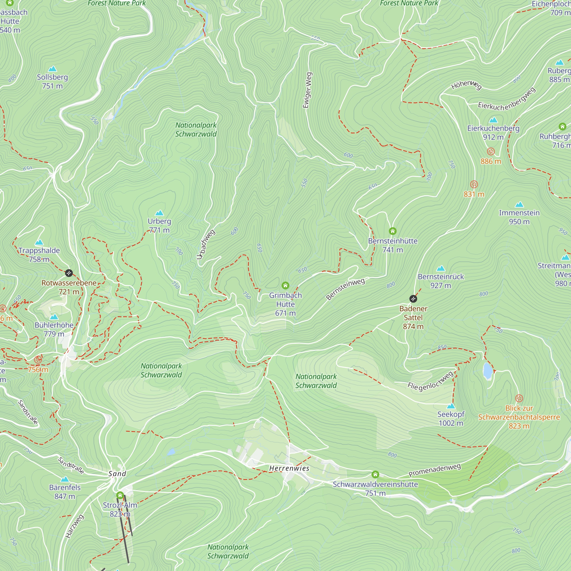Grimbach Hütte map