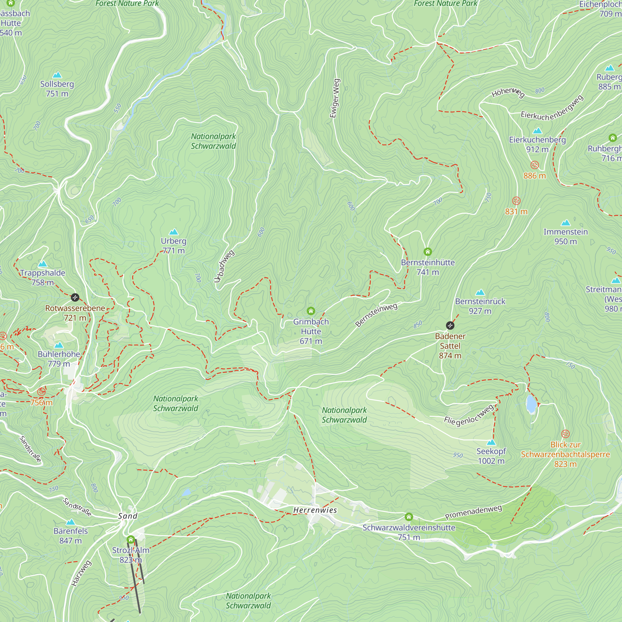 Grimbach Hütte map