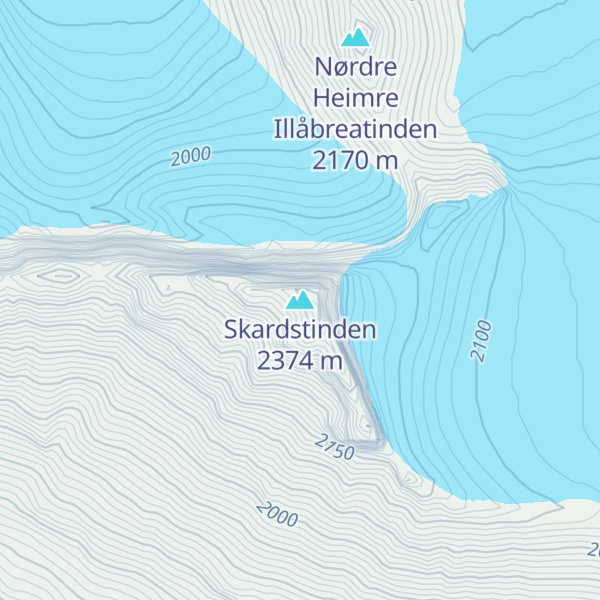 Map of Skardstinden