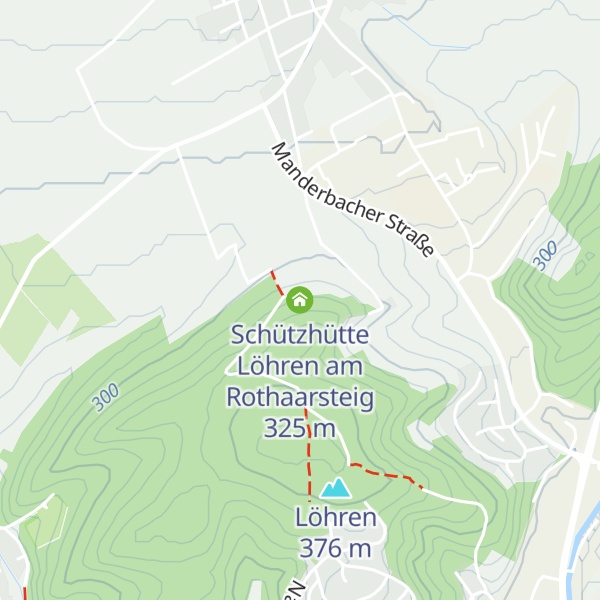 Map of Schützhütte Löhren am Rothaarsteig