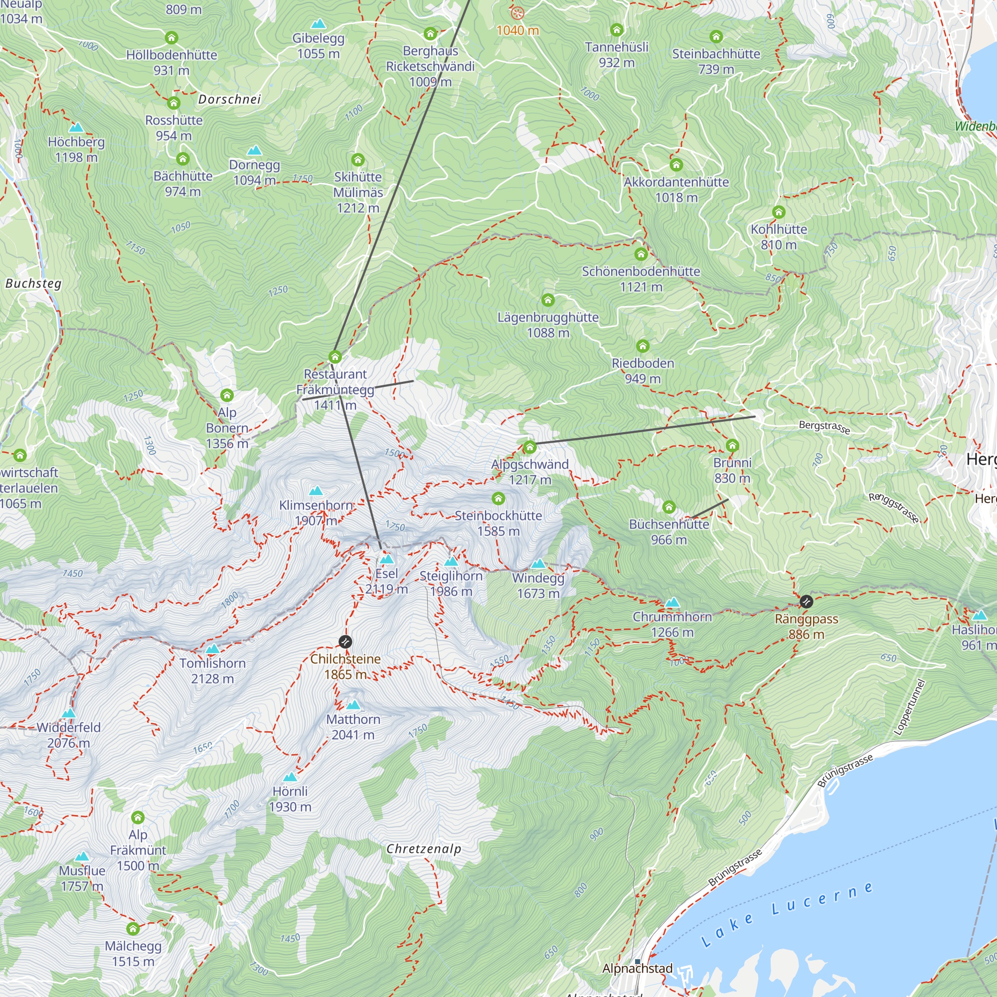 Steinbockhütte map