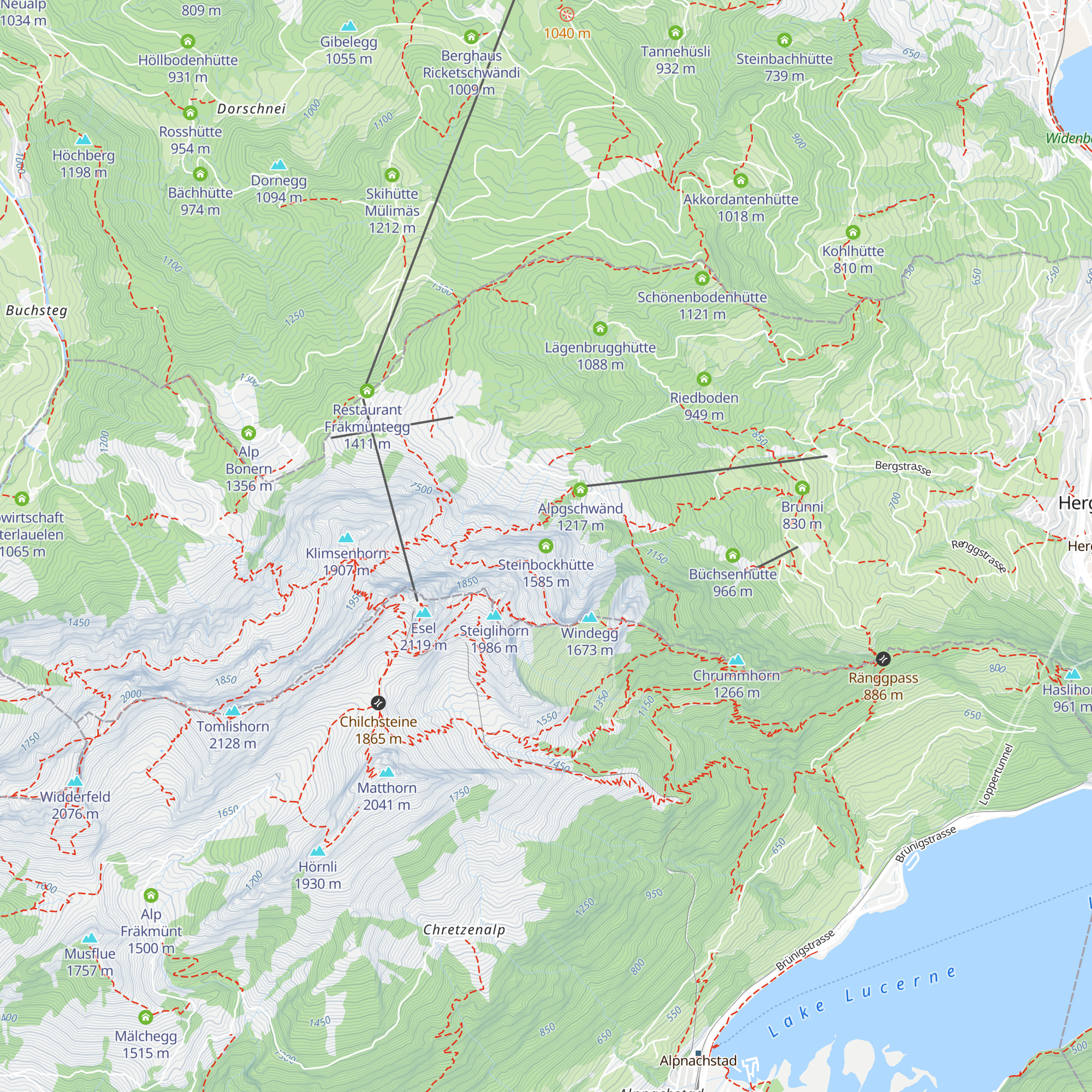 Steinbockhütte map
