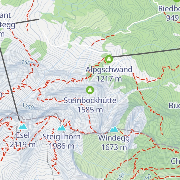 Map of Steinbockhütte