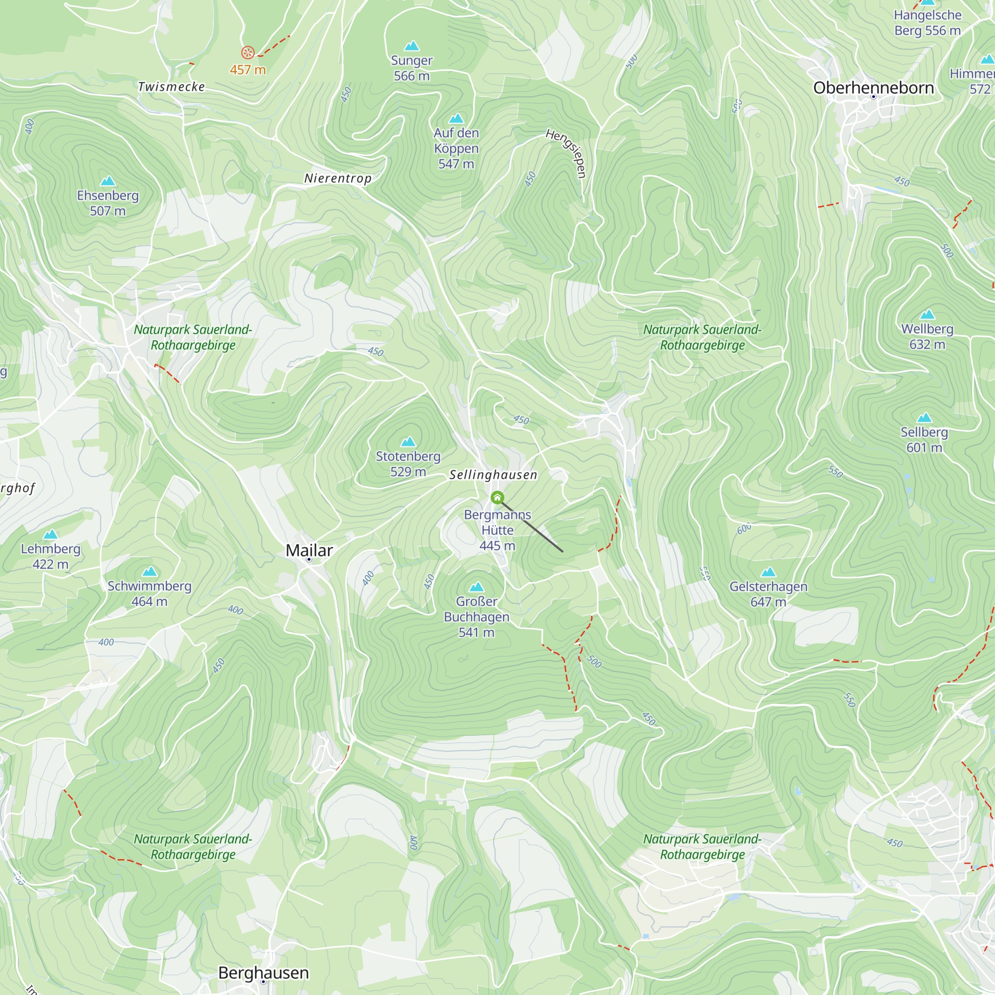 Bergmanns Hütte map