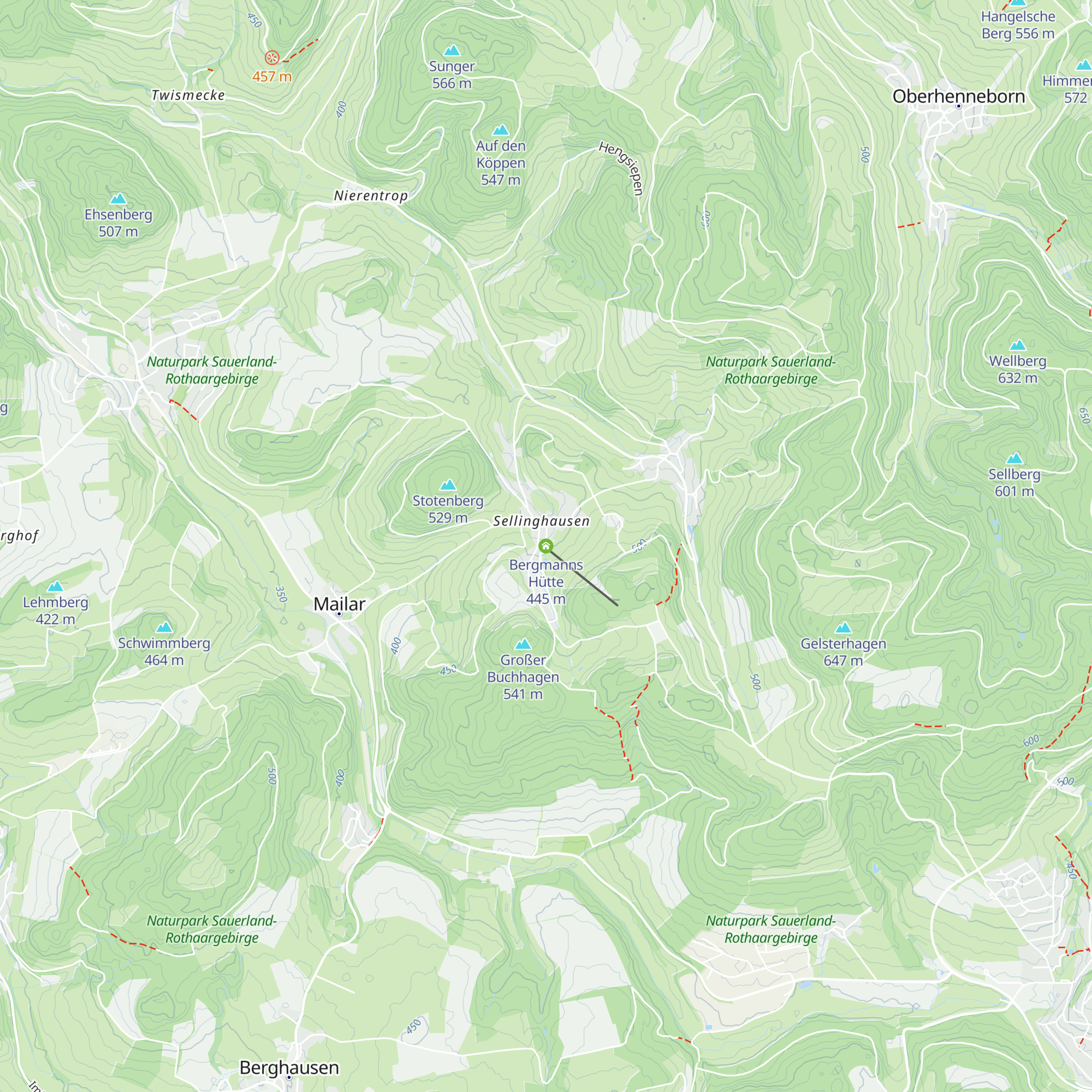 Bergmanns Hütte map