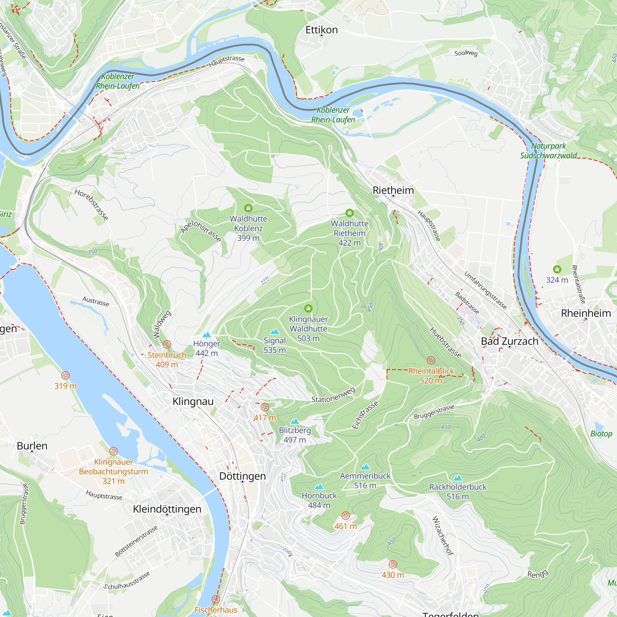 Klingnauer Waldhütte map