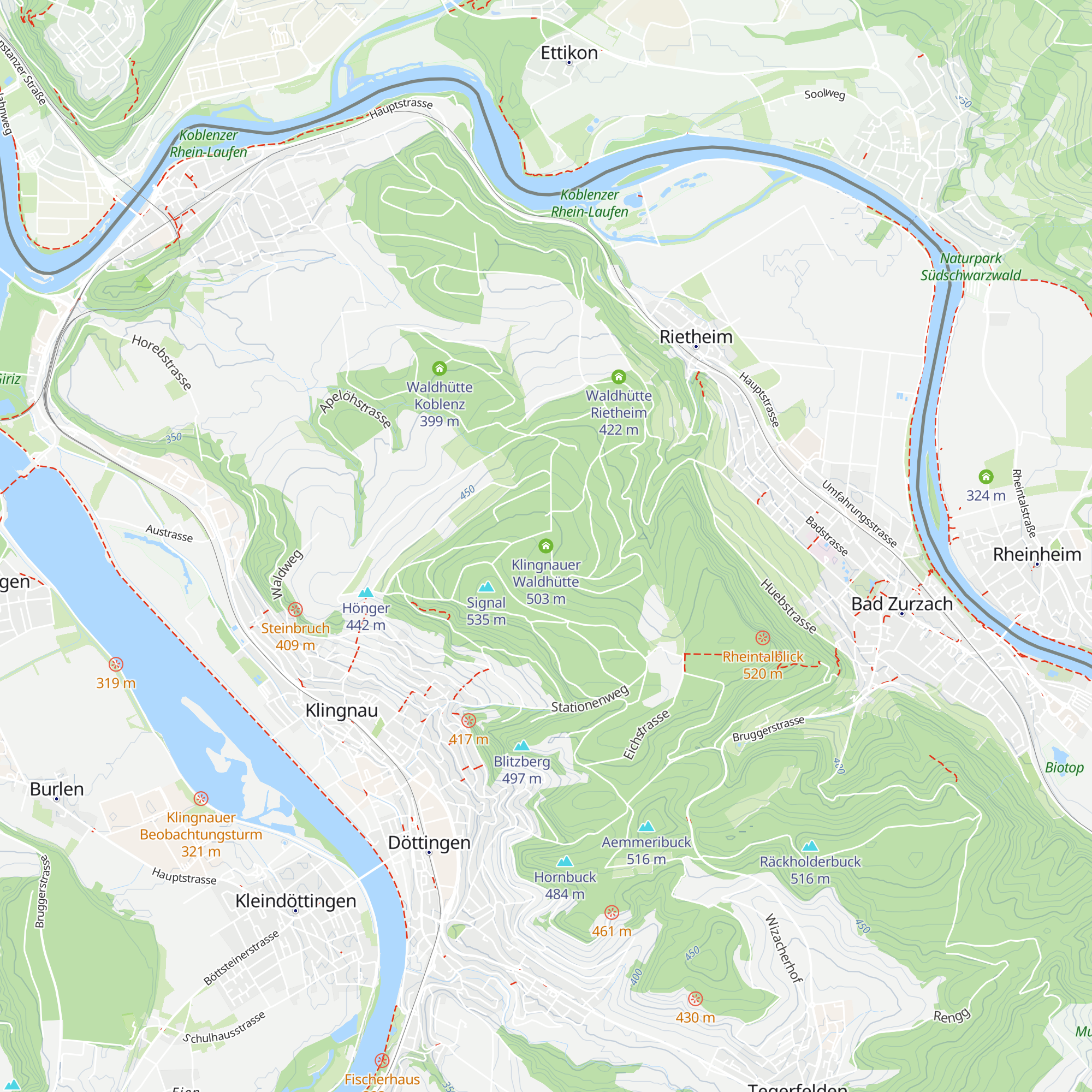 Klingnauer Waldhütte map