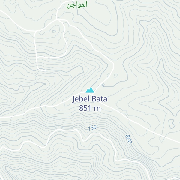Map of Jebel Bata