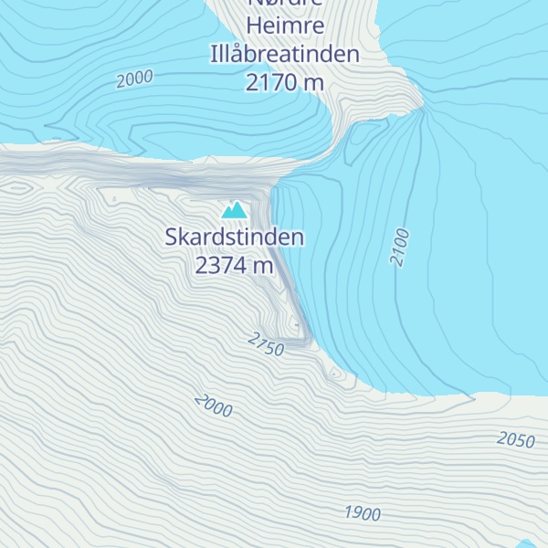 Map of Nåle